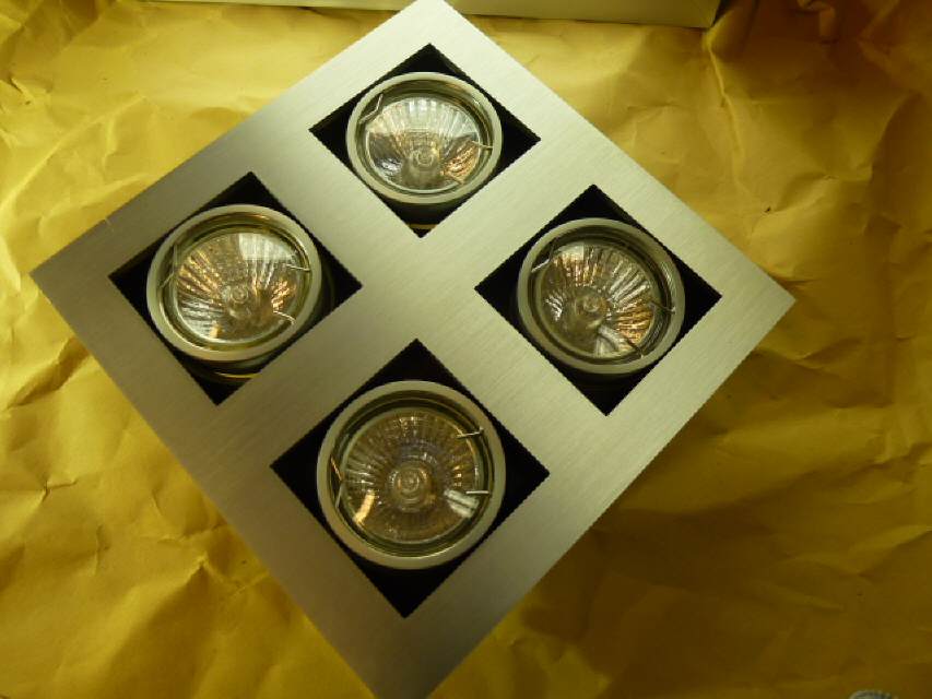 4er Deckenlampe GU10